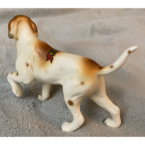 Vtg English Pointer Setter Spaniel Hunting Dog Porcelain Figurine Souvenir Rare - Picture 7 of 14